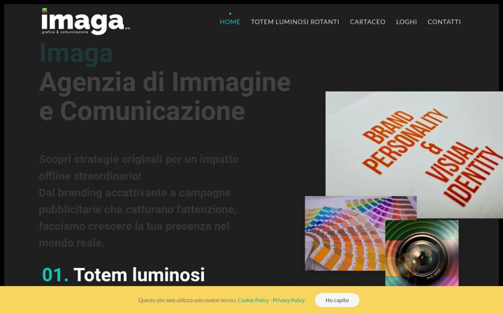Screenshot of imaga.it