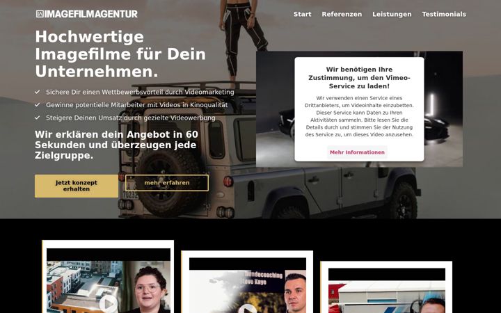 Screenshot of image-filmagentur.de