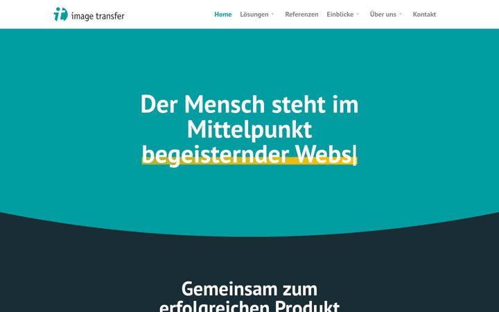 Screenshot of image-transfer.de