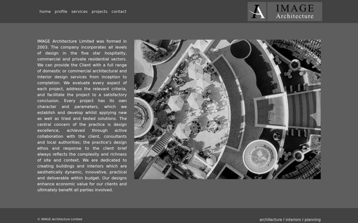Screenshot of imagearchitecture.uk