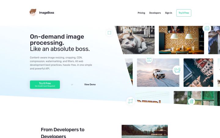 Screenshot of imageboss.me