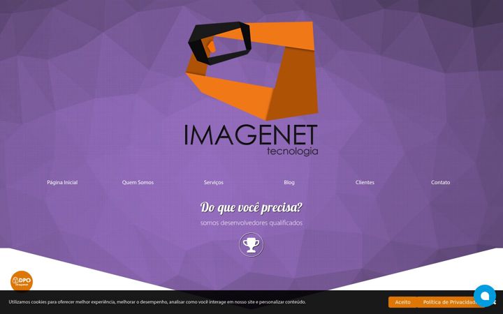 Screenshot of imagenet.com.br