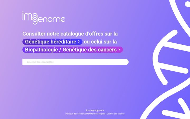 Екранна снимка на imagenome.fr