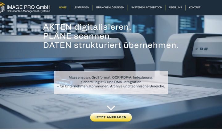 Screenshot of imagepro.de