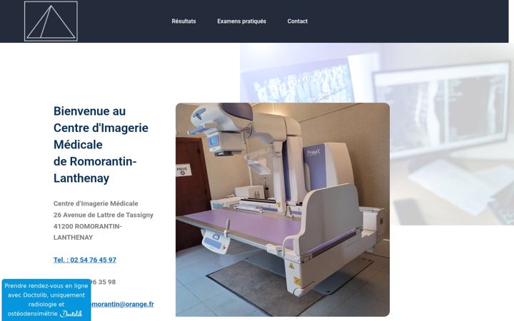 Screenshot of imagerie-medicale-romorantin.fr