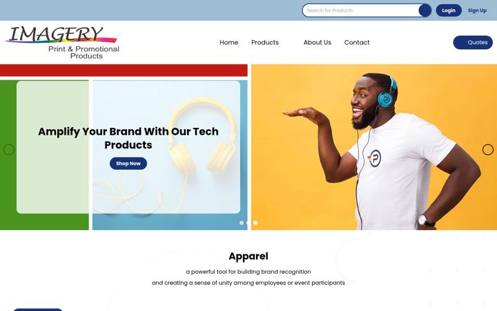 Screenshot of imageryprint.com