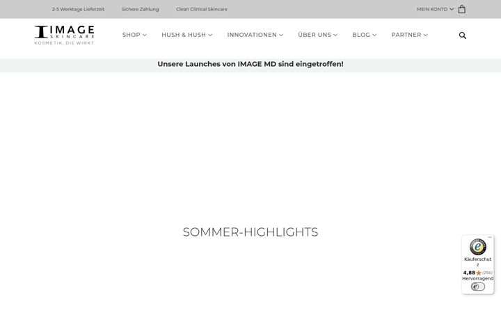 Screenshot of imageskincare.de