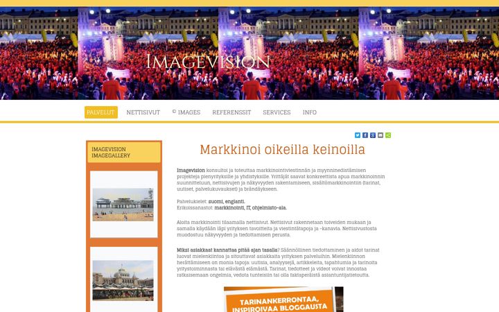 Screenshot of imagevision.fi