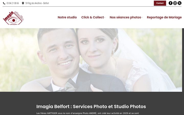 Screenshot of imagiaphotographies.fr