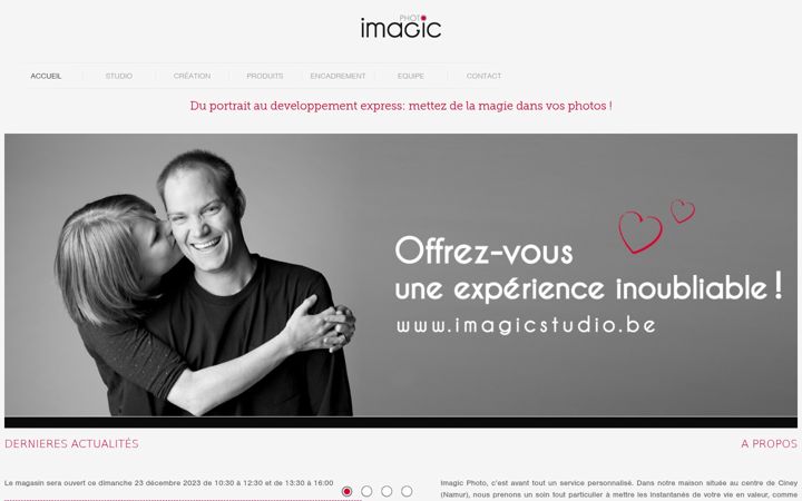 Screenshot of imagicphoto.be
