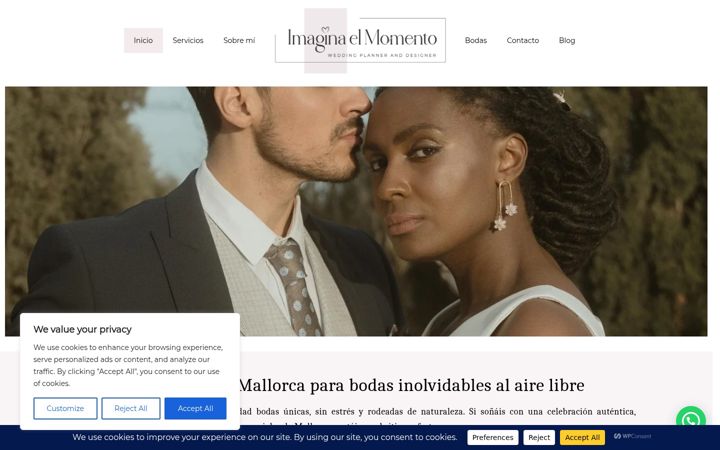 Screenshot of imaginaelmomento.es