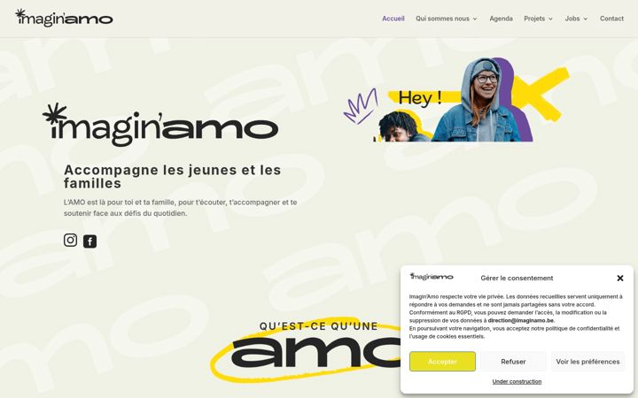 Screenshot of imaginamo.be