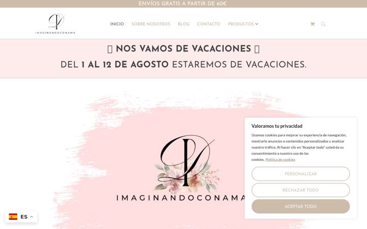 Screenshot of imaginandoconama.com