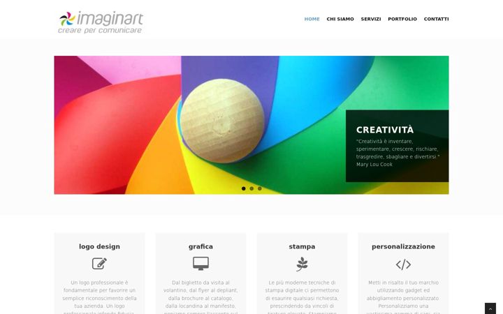 Screenshot of imaginart.it