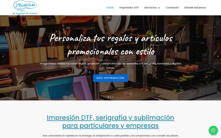 Screenshot of imaginateloo.com