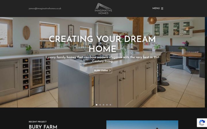 Screenshot of imaginativehomes.co.uk