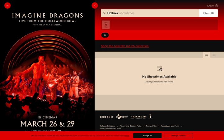 Screenshot of imaginedragonsmovie.com