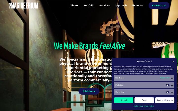 Screenshot of imagineerium.co.uk