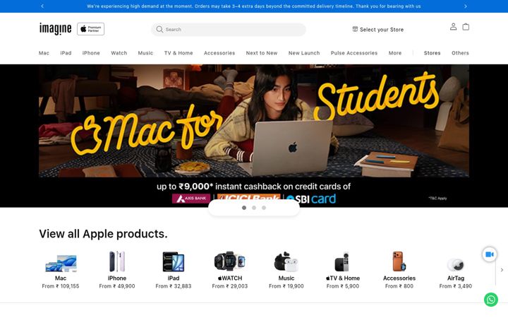 Screenshot of imagineonline.store