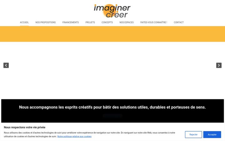 Screenshot of imaginer-creer.com