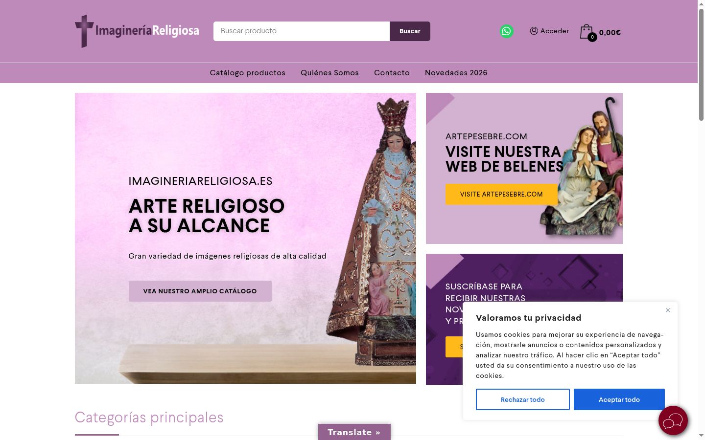 Screenshot tal-banner tal-kunsens muri qabel kwalunkwe interazzjoni
