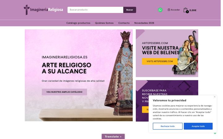 Screenshot of imagineriareligiosa.es