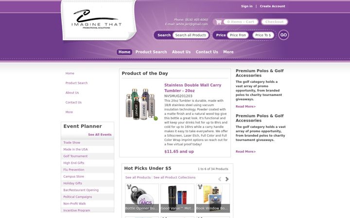 Screenshot of imaginethatkc.com