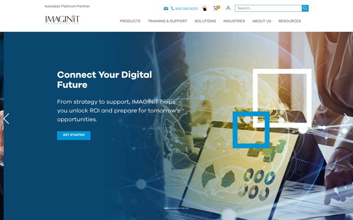 Screenshot of imaginit.com