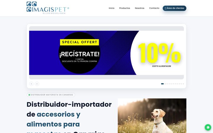 Screenshot of imagispet.es