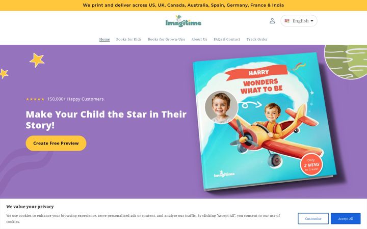 Screenshot of imagitime.com