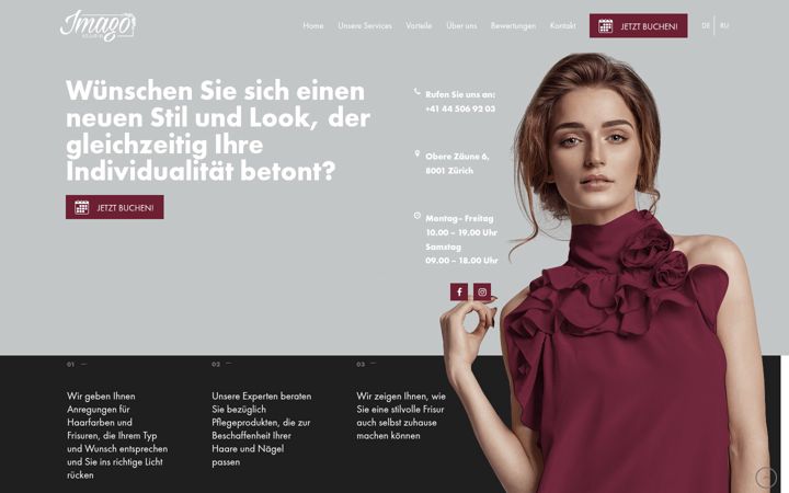 Screenshot of imago-studio.ch