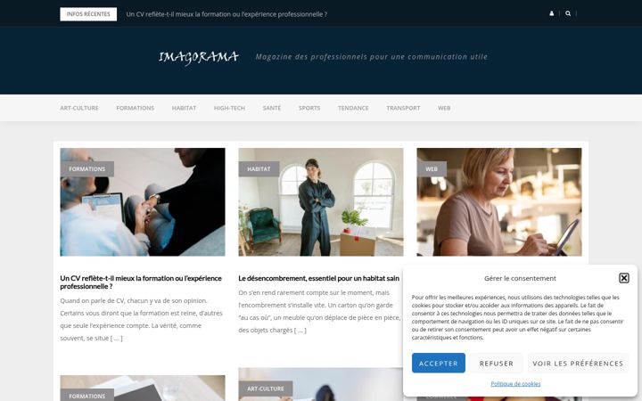 Screenshot of imagorama.eu