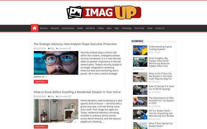 Screenshot of imagup.com