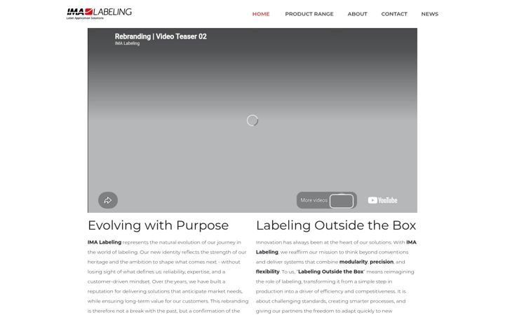 Screenshot of imalabeling.com