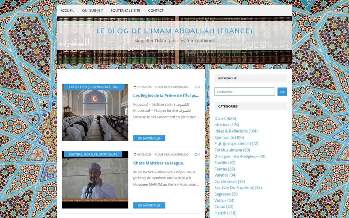Screenshot of imamabdallah.fr