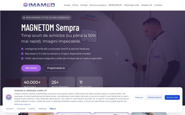 Screenshot of imamed.ro