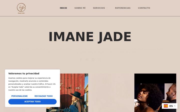 Screenshot of imanejademusic.com