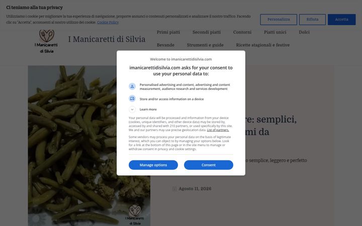 Screenshot of imanicarettidisilvia.com