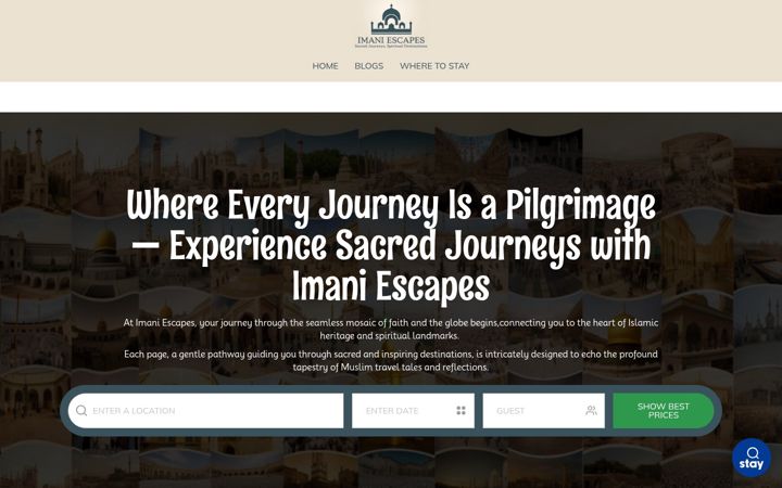 Screenshot of imaniescapes.com