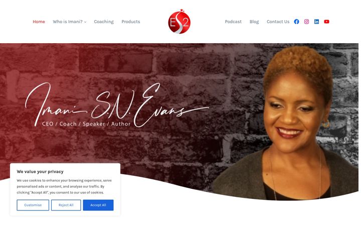 Képernyőkép: imanievans.com