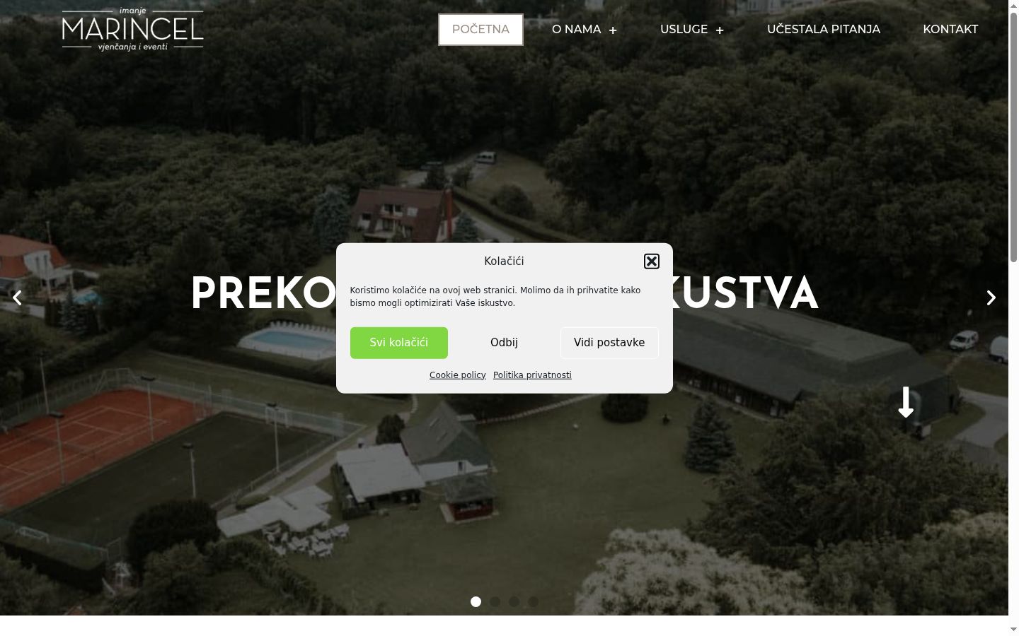 Snímek obrazovky baneru souhlasu zobrazeného před jakoukoli interakcí
