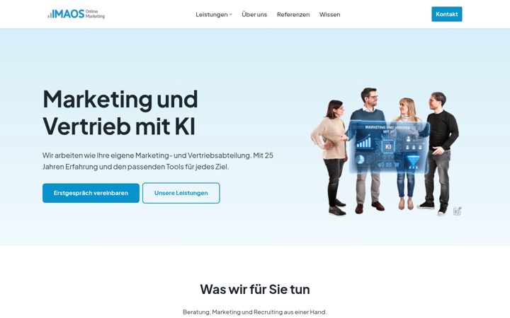 Screenshot of imaos.ch