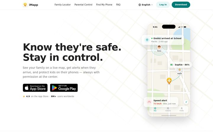 Screenshot of imap-app.com