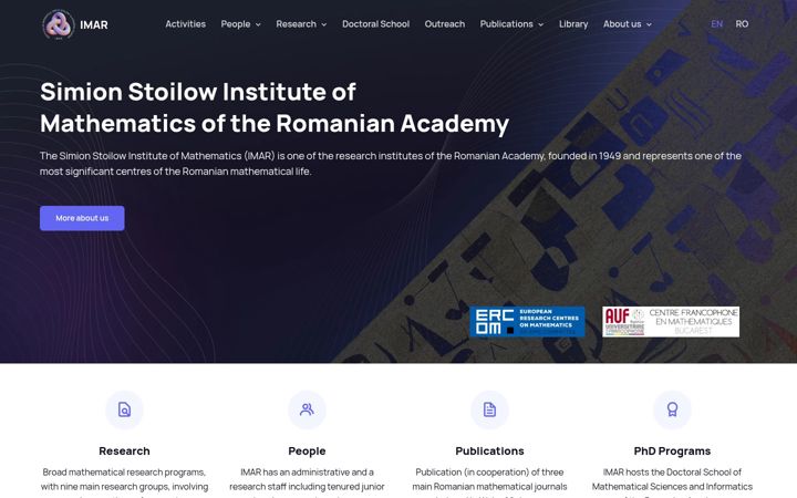 Screenshot of imar.ro