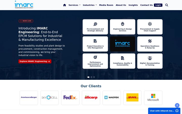 Ekraanipilt saidist imarcgroup.com