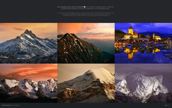 Screenshot of imardewaard-fotografie.ch