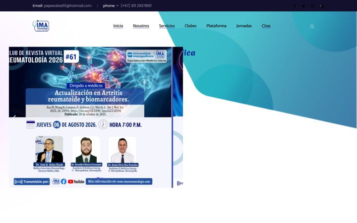 Screenshot of imareumatologia.com