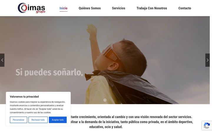Screenshot of imasgrupo.com
