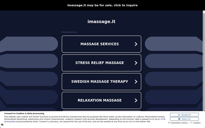 Screenshot of imassage.it