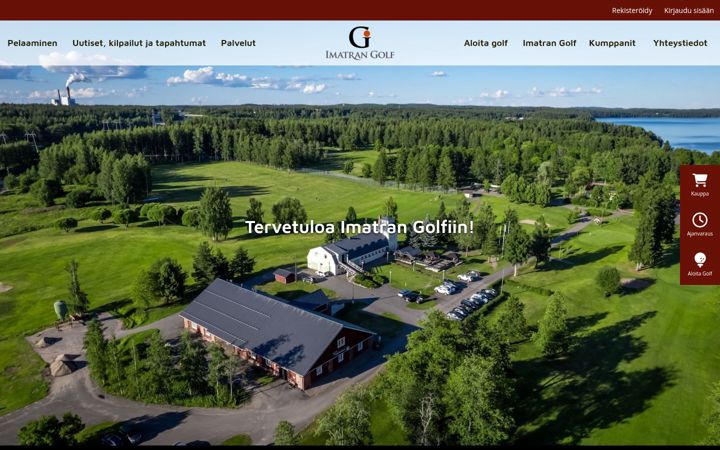 Skjermbilde av imatrangolf.fi